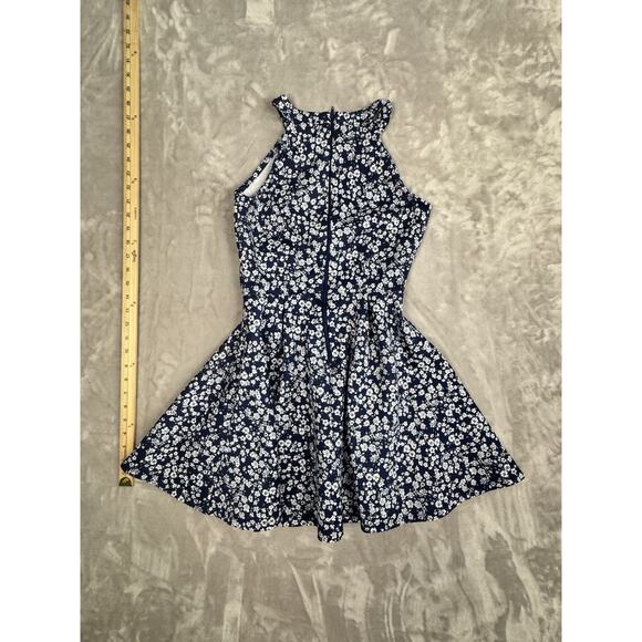Copper Key XS Blue‎ Floral Print Sleeveless Dress - Picture 4 of 5